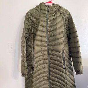 LL Bean Ultralight down very long jacket